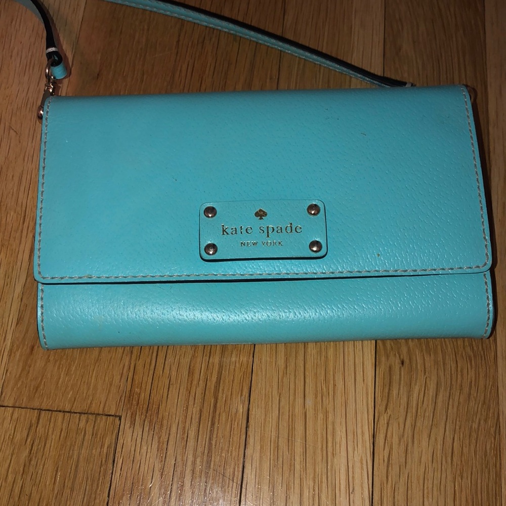 Kate Spade Teal Leather Crossbody Bag